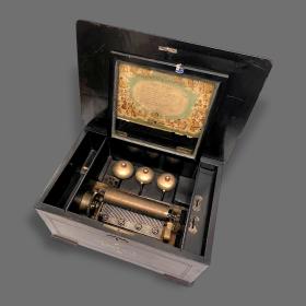 19th Century Swiss Rosewood Music Box