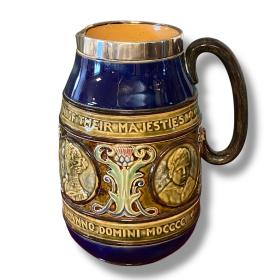 Doulton Lambeth Stoneware King Edward VII Coronation Jug
