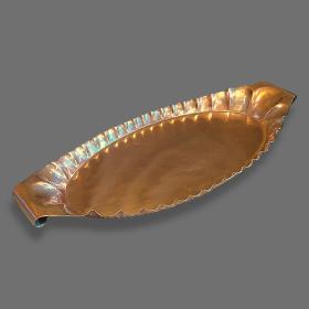 Arts and Crafts Copper Neptune Tray