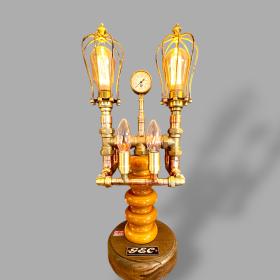 Vintage Repurposed Insulator Industrial Lamp