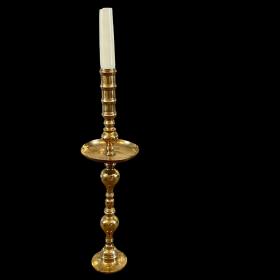 Antique Brass Monumental Candlestick