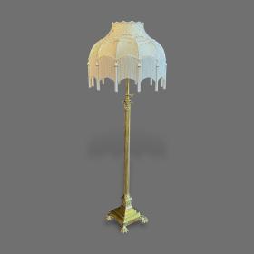 Edwardian Brass Standard Lamp