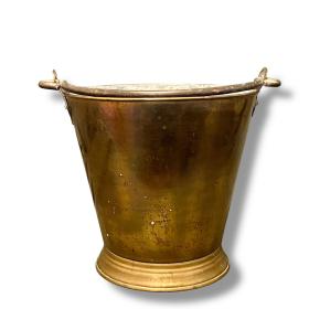 Antique Brass Coal Bucket