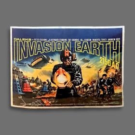 Rare 1966 ‘ Daleks - Invasion Earth 2150AD ’ Film Poster