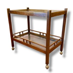 Early 20th Century Teak Drinks Trolley by Hughes Bolckow
