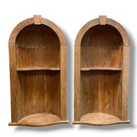 19th Century Barrel Back Niches