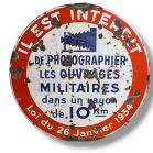 1930s French Military Enamel Sign