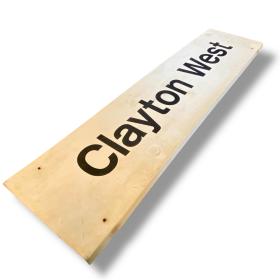Clayton West - Station Sign