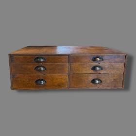 Set of Oak Faced Haberdashery Drawers