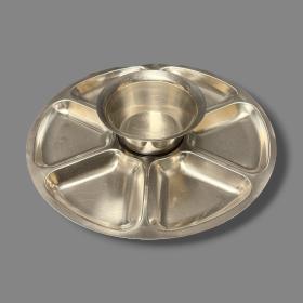 1960s Stainless Steel Lazy Susan by Lundtofte