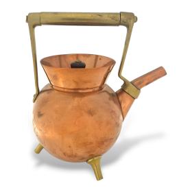 Christopher Dresser Copper and Brass Kettle Made by Benham & Froud