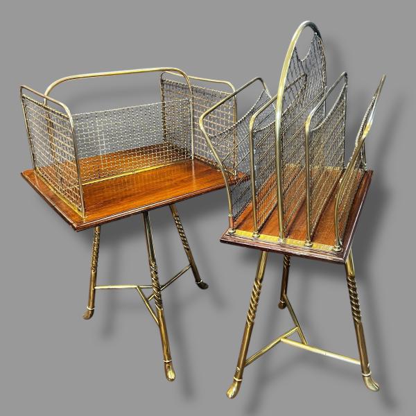 19th Century Pair of Bookstand and magazine stand 