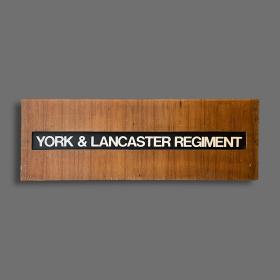 Yorkshire and Lancaster Regiment Framed Glass Sign