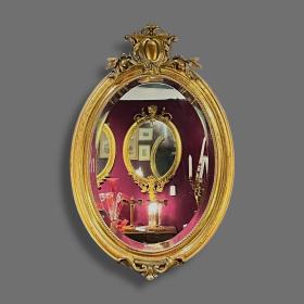 Victorian Oval Gilt Mirror