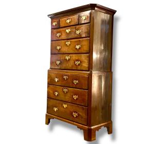 Georgian Late 19th Century Mahogany Tallboy