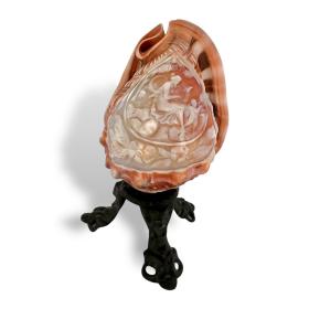 19th Century Italian Cameo Conch Shell