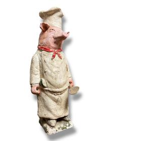 1950s Butchers Shop Display Pig