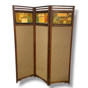 Arts and Crafts Mission Oak Three Fold Screen