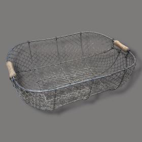 20th Century Large Wire Harvest Basket
