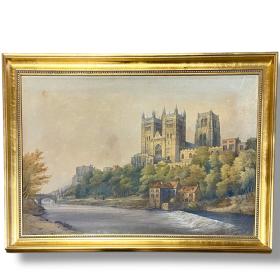 Fine Watercolour Painting of Durham Cathedral