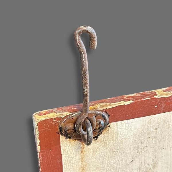 Vintage Hand Painted Wooden Antiques Sign