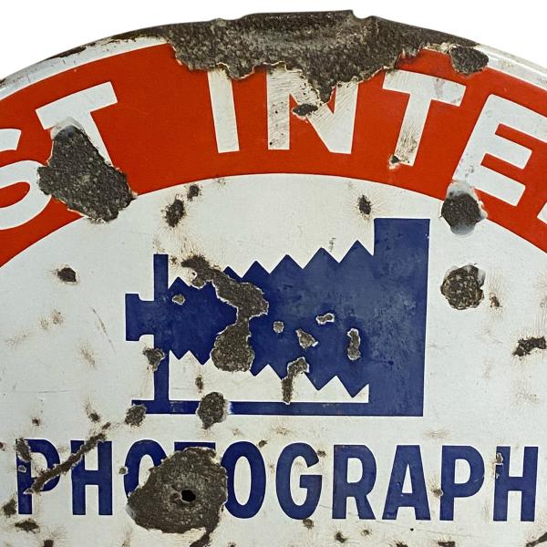 1930s French Military Enamel Sign