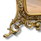 Baroque Style Freestanding Brass Dressing Table Mirror