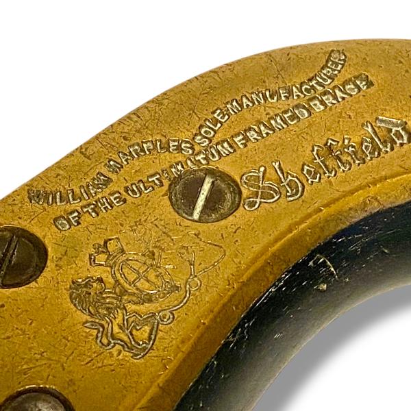 William Marples Brass and Ebony Brace