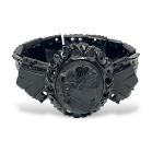 Carved Whitby Jet Bracelet