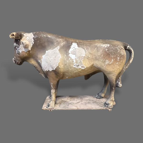 Papier Mache Butchers Shop Cow
