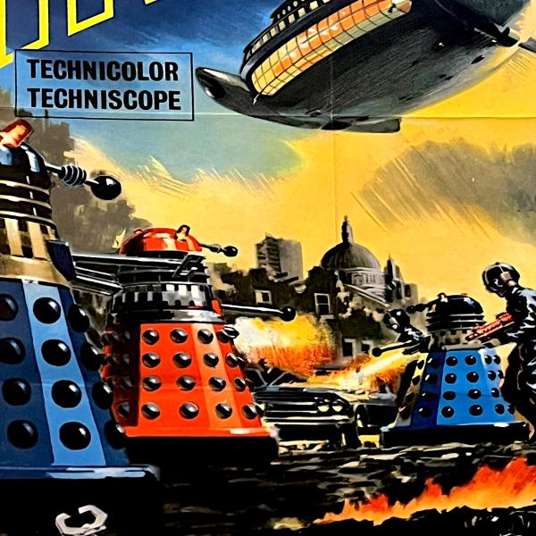 Rare 1966 ‘ Daleks - Invasion Earth 2150AD ’ Film Poster