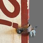 Vintage Hand Painted Wooden Antiques Sign