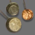 Set of Three Copper Pans