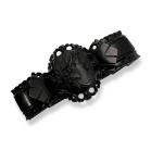 Carved Whitby Jet Bracelet