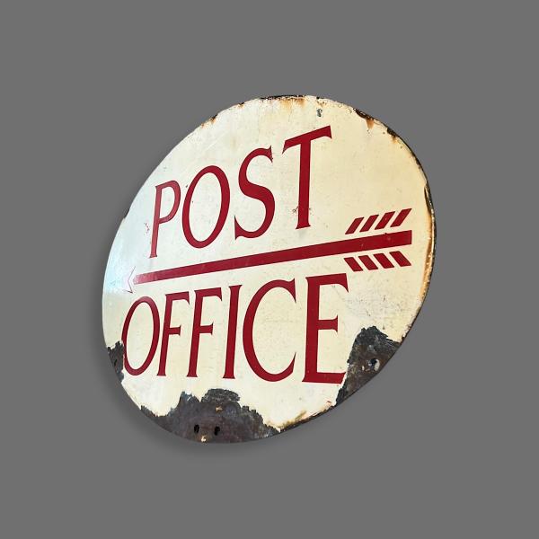 Double Sided Enamel Post Office Sign
