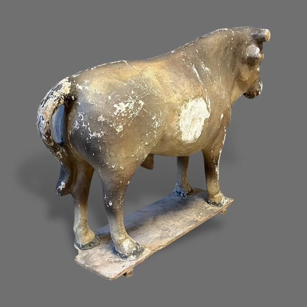 Papier Mache Butchers Shop Cow