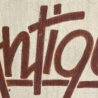 Vintage Hand Painted Wooden Antiques Sign