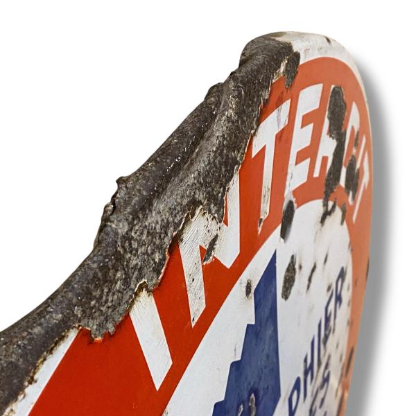 1930s French Military Enamel Sign