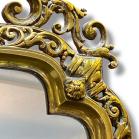 Baroque Style Freestanding Brass Dressing Table Mirror