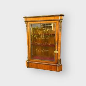 Antique 1 Door Pier Cabinet -  Glazed Bookcase