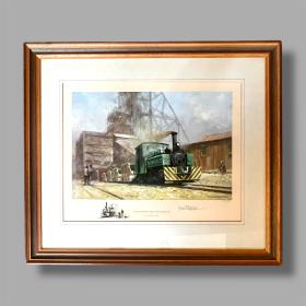 Signed Limited Edition Print Titled On the Sub Nigel Mine in the Transvaal