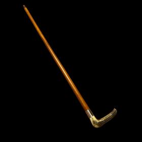 Vintage Walking Stick With Antler Handle