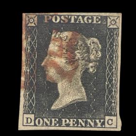 1840 1d Penny Black Queen Victoria Stamp