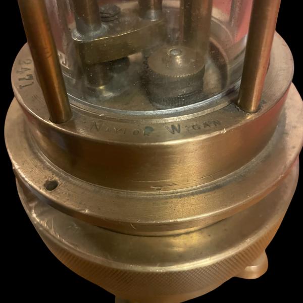 Vintage Brass Miners Lamp