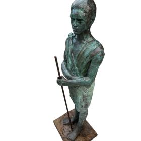 Unusual Terracotta Figure of an African Man