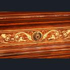 An exhibition quality Victorian Period rosewood inlaid pedestal desk