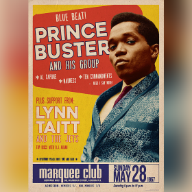 Prince Buster London 1967  33 x 23 inches  Framed  Retro Poster