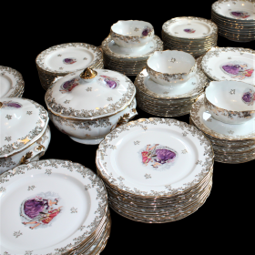 Stunning Large Vintage Limoges Dinner Service