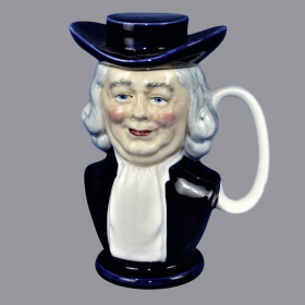 Late 20th Century Burgess and Leigh Ltd Limited Edition Quaker Oats Toby Jug Storage Jar and Cover