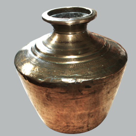 Antique Vintage Decorative Brass Jardinière with Metal Insert